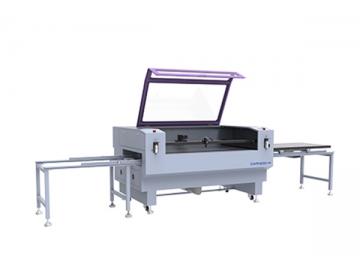 CO2-Laserschneidgerät mit Ein-Schneidkopf und Tischwechselsystem 1200×600mm, Laser-Laserschneidsystem CMA1200-H