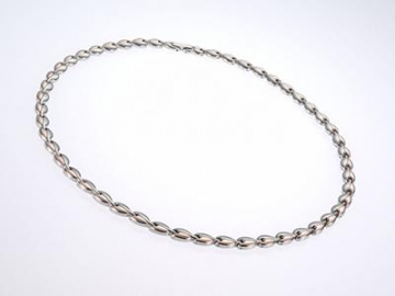 SN047 - Magnet Halskette mit Gold-Look, Magnetschmuck Magnetfeldtherapie-Kette, Schmuck mit Magnetfeldtherapie