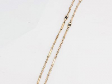 SN063 - Magnet Halskette mit silbernem Look, Magnetschmuck Magnetfeldtherapie-Kette, Schmuck mit Magnetfeldtherapie