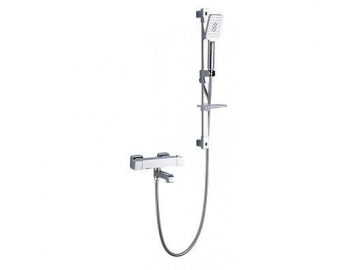 GR-LY-07B Chrom Thermostat Duschenmischer mit thermostatischer Kartusche aus Kupfer
