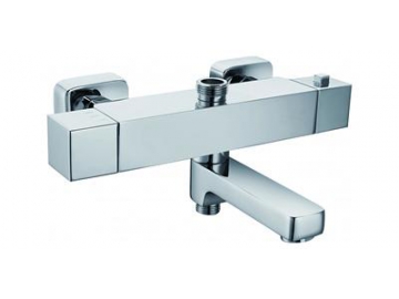 GR-LY-07C Chrom Thermostat Duschenmischer mit Zinklegierung-Griff