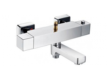 GR-LY-07C Chrom Thermostat Duschenmischer mit Zinklegierung-Griff