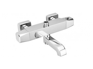 GR-LY-07C Chrom Thermostat Duschenmischer mit Zinklegierung-Griff