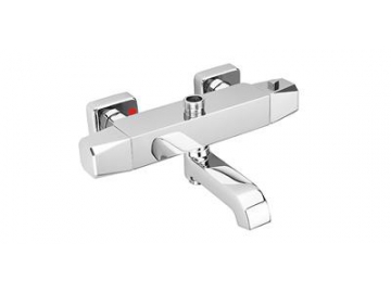 GR-LY-07C Chrom Thermostat Duschenmischer mit Zinklegierung-Griff