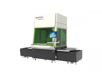 250W/350W CO2-Laserbeschrifter mit dreiachsiger und dynamischer Technologie und Tischwechselsystem, Laserbeschriftungssystem MC250-DH-D / MC 350-DH-D