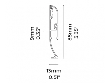LG8513  Aluprofil für LED-Neon-Streifen