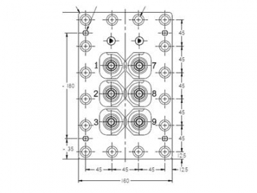 Abschlussplatte für kommerzielle halbhermetische Klimakompressoren (Glas-Metall-Verbindung)