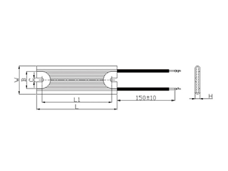Drahtwiderstand mit Aluminiumgehäuse RXM