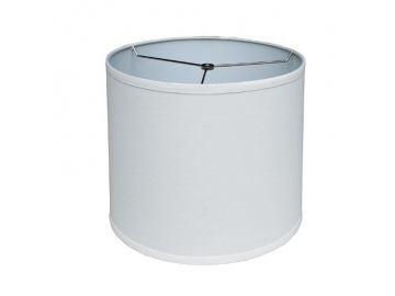 Lampenschirm, Zylinderform, Weiß, Hart-PVC-Folie Modellnummer: DJL0536