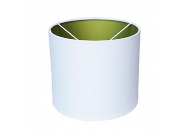 Zylindrischer Lampenschirm, Hart-PVC-Folie, Weiß                                             Modellnummer: DJL0500
