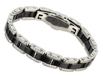 SC974 - Keramik Magnetarmband, Magnetschmuck aus Keramik Magnetisches Gesundheitsarmband, Therapeutische Energieheilung Armband