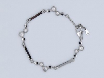 S079-1 - Edelstahl Magnetarmband mit Gold-Look, Magnetschmuck Magnetisches Gesundheitsarmband, Magnettherapie Armband