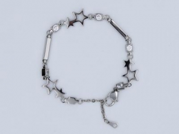 S079-1 - Edelstahl Magnetarmband mit Gold-Look, Magnetschmuck Magnetisches Gesundheitsarmband, Magnettherapie Armband