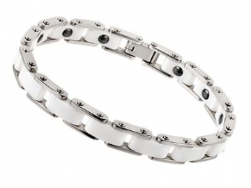 SC974 - Keramik Magnetarmband, Magnetschmuck aus Keramik Magnetisches Gesundheitsarmband, Therapeutische Energieheilung Armband