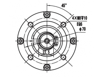 200W (3200±8% RPM) Lenkmotor, Bürstenmotor, PMDC Motor ZD089AX