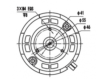 200W (3200±8% RPM) Lenkmotor, Bürstenmotor, PMDC Motor ZD089AX