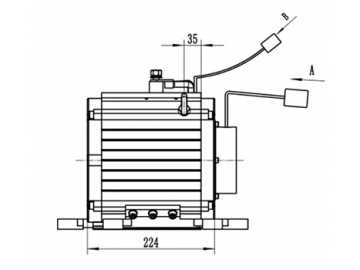 5000-8000W Traktionsmotor, bürstenloser PMDC Motor TZ210BX-P