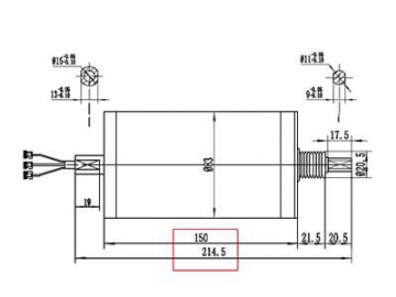 500-750W Antriebsmotor, bürstenloser DC Motor, PMDC Motor GF057AQH