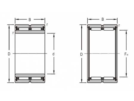 Zweireihige Nadellager