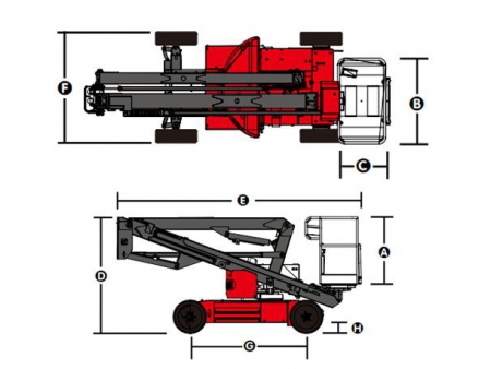 Selbstfahrende Gelenk-Teleskopbühne, HZ120/HZ140/HZ140J