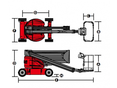 Selbstfahrende Gelenk-Teleskopbühne, HZ120/HZ140/HZ140J