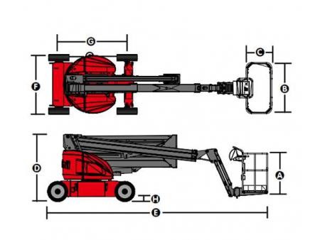 Selbstfahrende Gelenk-Teleskopbühne, HZ120/HZ140/HZ140J