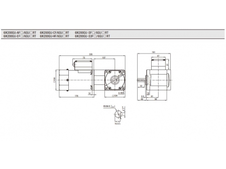 104mm 200W  Asynchronmotor/ Induktionsmotor