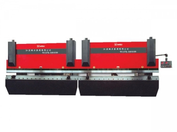 Hydraulische Tandem-Abkantpresse mit CNC-Steuerung, WC67K Serie, Ökonomischer Typ