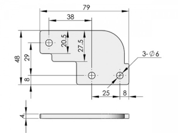 CL135 verborgenes Scharnier