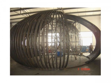 Gebogene Metallprofile