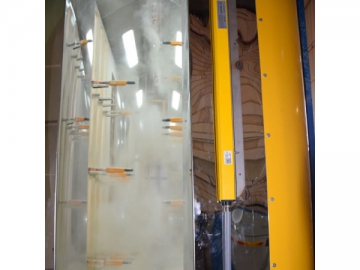Vertikale Linie für Pulverbeschichtung, Aluminiumprofile