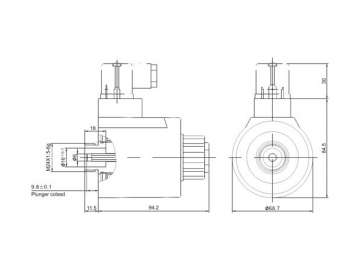 MFZ9-YC, MFZ9-YCA hydraulische Magnete für Wet-Pin DC Magnetventile