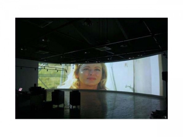 Gebogene LED-Videowand (für den Innen- und Außenbereich)